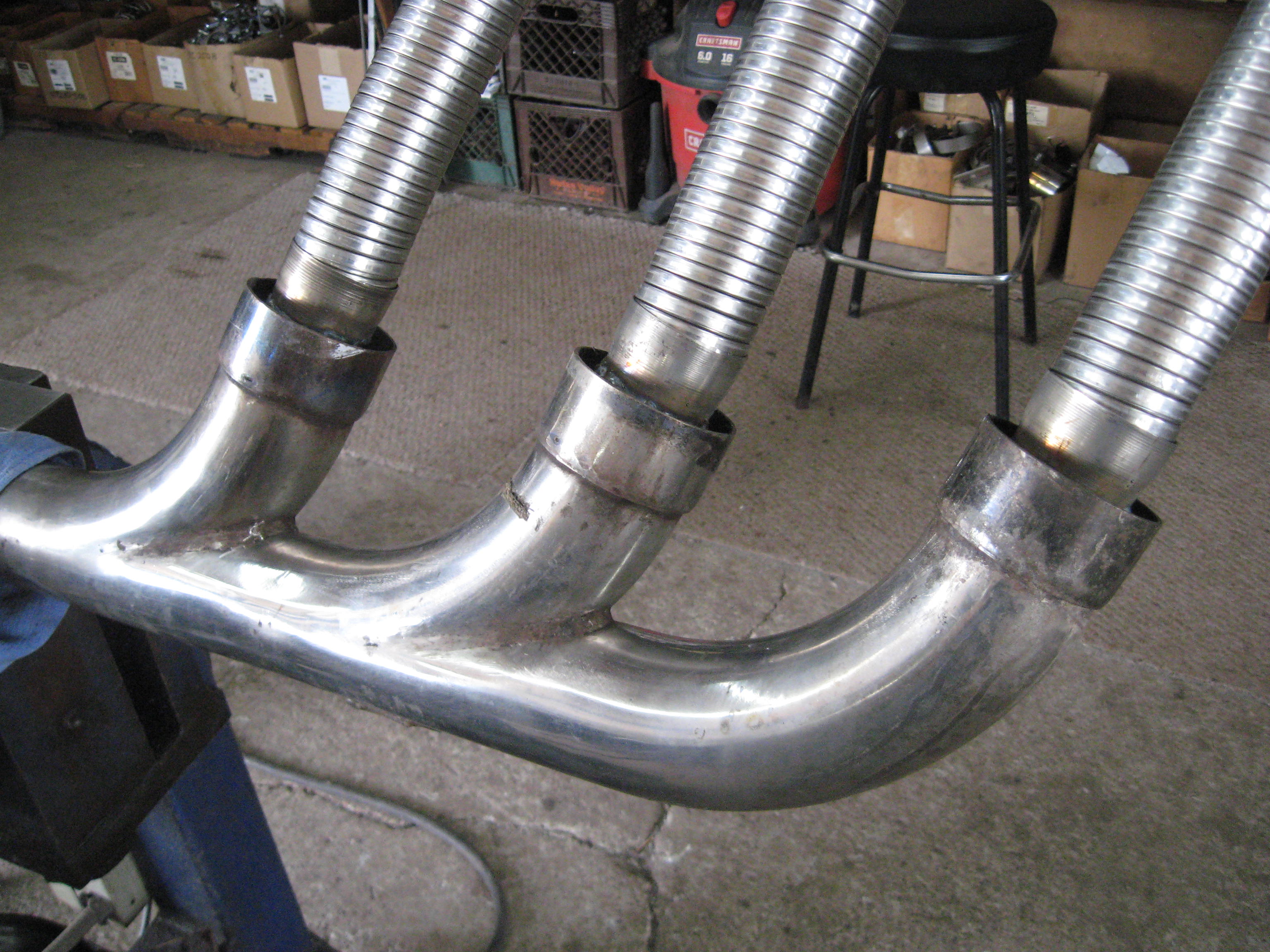 Automotive Exhaust Specialists work